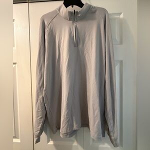 Donald Ross Sportswear Men’s 1/4 Zip Pullover in Light Gray Size XXL
